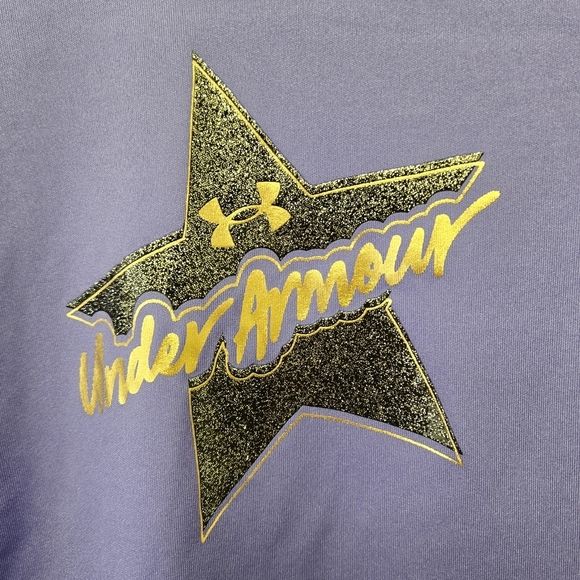 Under Armour Star Long Sleeve t-shirt Purple 2T - Picture 4 of 8